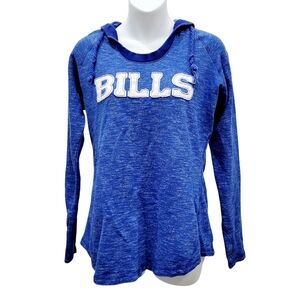 Majestic Buffalo Bills Blue Logo Hoodie Top Size: M